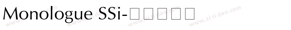 Monologue SSi字体转换